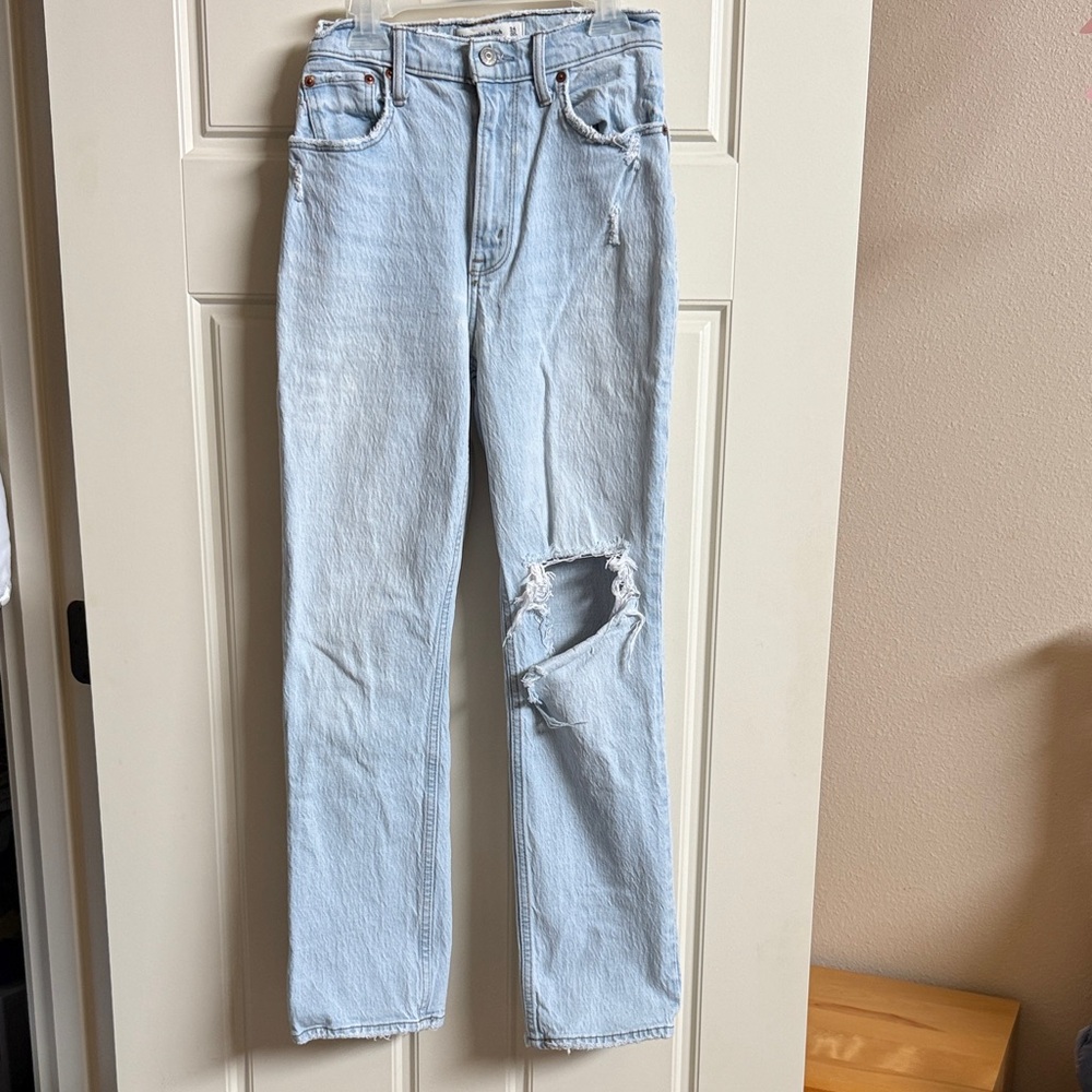 Abercrombie & Fitch Light Blue High Rise Jeans